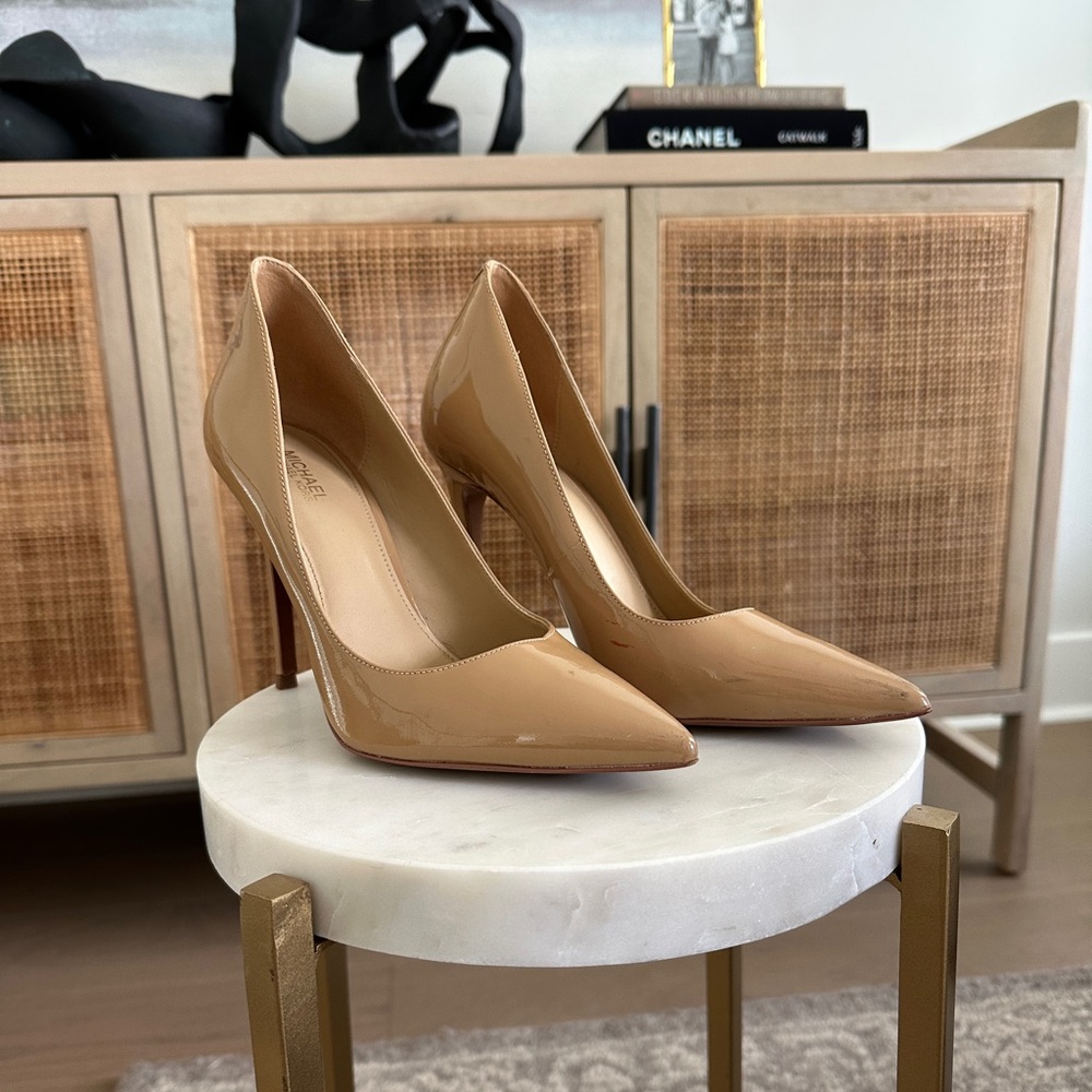 Michael Kors Tan Suede Stiletto Heels